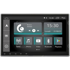 Universāls auto radio 1 DIN Android GPS Bluetooth Bluetooth WiFi USB DAB+ skārienjūtīgais ekrāns 10 collu 4Core Carplay Android auto