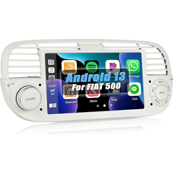 [1+32GB] SIXWIN Android 13 CarPlay Android Car Mirrorlink auto radio Fiat 500 2007-2015.7