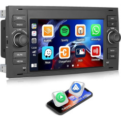 [2+64G] SIXWIN Android 13 autoradio Ford C-Max/Galaxy/Connect/Kuga/Fiesta/S-Max ar Carplay/Android Auto/Mirrorlink, 7 collu kapacitīvais skārienjūtīgais skārienekrāns Atbalsta WiFi GPS FM Bluetooth EQ