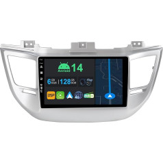 YUNTX 9 collu Android 14 auto radio ar satelīta navigāciju Hyundai Tucson 2015-2019 | Octa Core | 6GB 128GB | Iebūvēts 4G LTE | CarPlay & Android Car | DSP | DAB | QLED | Dual Band WiFi | Bluetooth 5.0