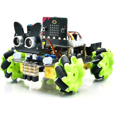 KEYESTUDIO BBC Microbit Starter Kit, elektroniskās programmēšanas komplekts pusaudžiem un pieaugušajiem, ietver MicroBit V2, Makecode un Python kodu, Barebone PC