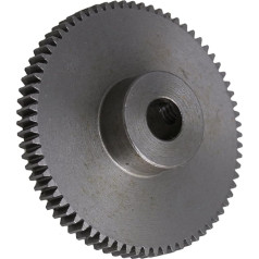 NOYOTA Mechanical Spur Gears Motorcycle Pinion 6mm Diameter Bore 72 Teeth 0.5 Modules Motor 45# Steel Gear Top Screws