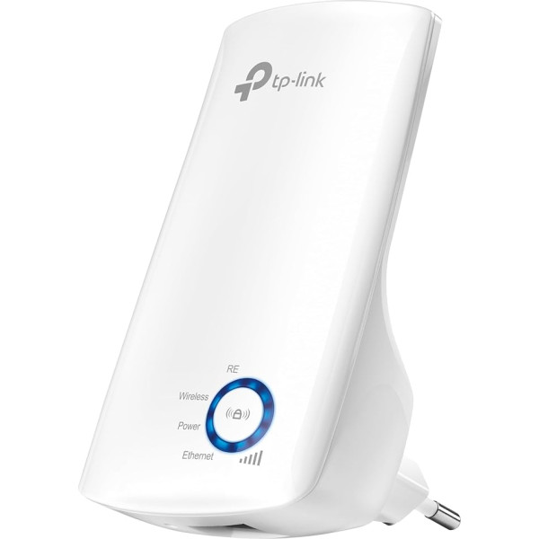 TP-Link TL-WA850RE WiFi retranslators (300 Mbit/s, WiFi pastiprinātājs, lietotnes vadība, Ethernet ports, WPS, AP režīms, LED var izslēgt, saderīgs ar visām WiFi ierīcēm), balts