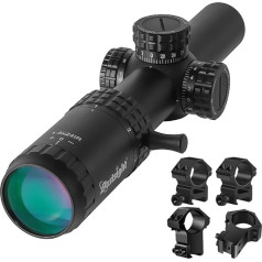 Paike Tactical Optical 1-5x24 šaujamieroču tālskatis 30 mm Platleņķa skats Sarkans Zaļš Apgaismots medību tālskatis