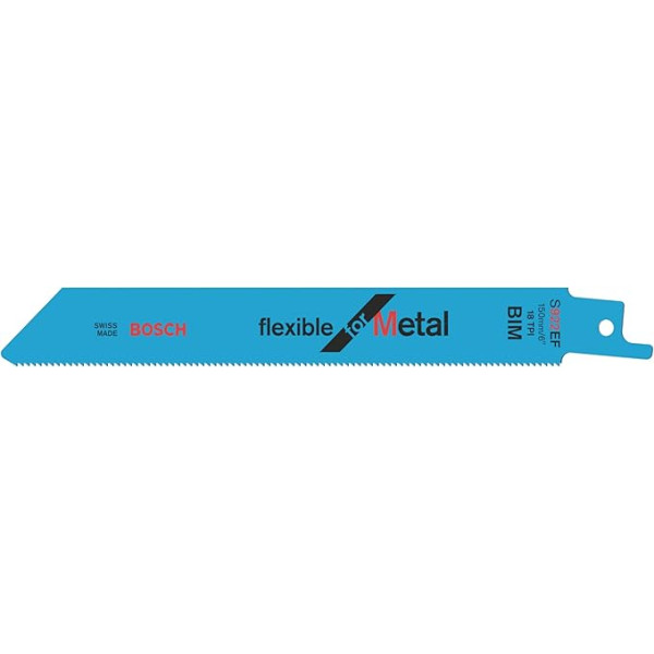 Bosch Professional 25 Stück S 922 EF Flexible for Metal (für Metall, 150 x 19 x 0,9 mm, metālam)