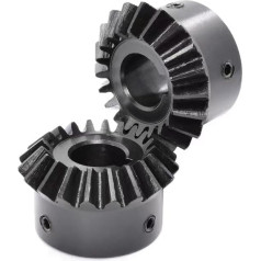 Motor Pinion, Gear, Motor Pinion, Pack of 2, Straight Bevel Gear, 1.5 Module, 15/20/25/30 Teeth, Steel, 90° Vertical Directional Drive, Steering Gear M4 5 mm, 6 8 6.35 Bore GS (Color : 1.5M , Size :