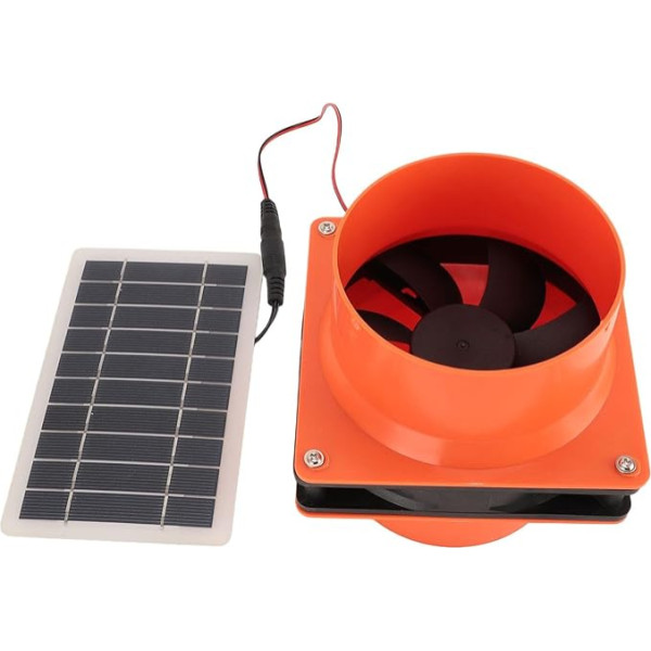 Huayeex Solar-Abluftventilator - Solar-Dachlüfter 50 W leiser Gewächshausventilator - Solarbetriebener Außenventilator für Yacht, Wohnmobil, Küche, Kabine