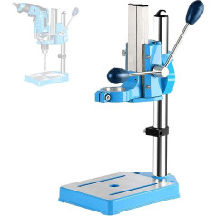 Bohrmaschinenständer, um 90 ° drehbarer Tisch, 80 mm Hub, verdickte Säule und Aluminiumguss-Unterteil, Klemmung 38-50 mm, hochwertiges Elektrowerkzeug-Zubehör für Präzisionsbohrungen