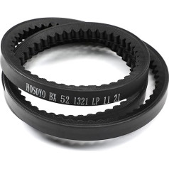 Othmro 1 gab Triangle Belt Industrial Belt BX52 Drive Belt Inner Circumference 52 Inch Industrial Power Gumijas piedziņas rezerves josta virpas galda zāģi lentes zāģi Black