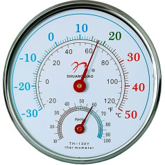 WENGU 2-in-1 termometrs Higrometrs Desktop Temperatūra Sienas mitruma mērītājs monitors Iekštelpu āra lietošanai Higrometrs Iekštelpu āra termometrs