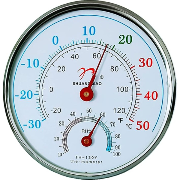 WENGU 2-in-1 termometrs Higrometrs Desktop Temperatūra Sienas mitruma mērītājs monitors Iekštelpu āra lietošanai Higrometrs Iekštelpu āra termometrs