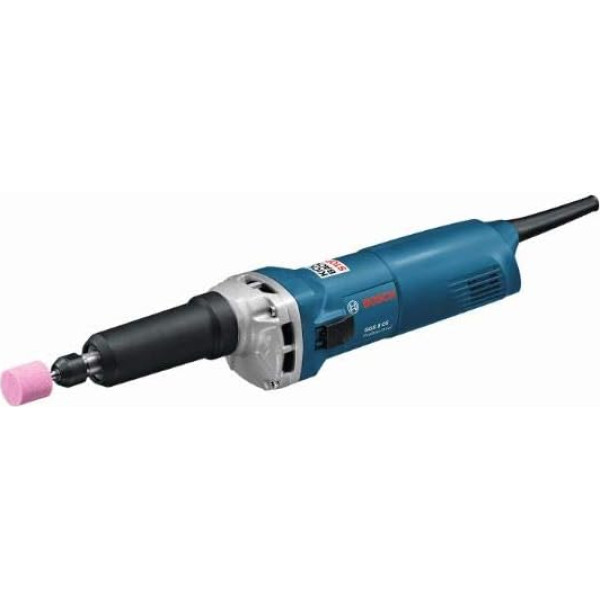 Bosch Professional Geradschleifer GGS 8 CE (Leistung 750 Watt, Leerlaufdrehzahl 2.500 - 8.000 min-1, inkl. Spannzange 6 mm und Einmaulschlüssel 13mm und 19mm)