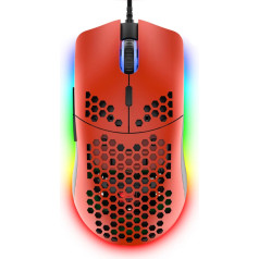 Ziyoulang Wired Gaming Mouse 69G Honeycomb Shell, viegla pele ar 6400 DPI, 6 pogu programmējama USB spēļu pele