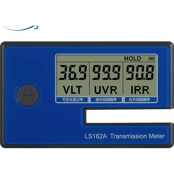 Handheld-Fensterfolien-Transmissionsmessrät mit 1400 nm IR-Ablehnung UV-Blockierungsrate Sichtbare Lichtdurchlässigkeit LS162A Genaues Indexmessgerät