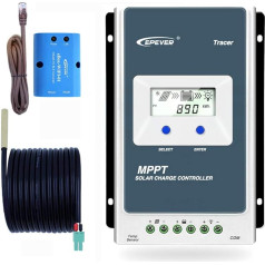 EPEVER MPPT saules lādētājs Tracer A Series 10A / 20A / 30A / 40A ar 12V / 24V līdzstrāvas automātiskās identifikācijas sistēmas spriegumu (30A+MT50+RTS)