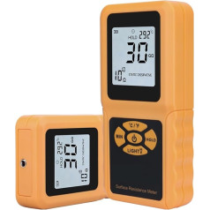 Erdungstester Smart Sensor Tragbares LCD-Display Suace Widerstandsmessgerät Tester Handheld Suace Widerstandsmessgerät mit Datenhaltefunkt Bequem und praktisch