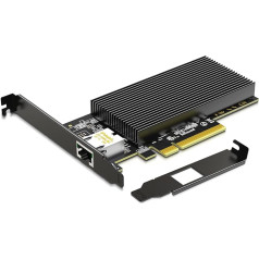 10Gb RJ45 PCI-E tīkla karte ar X540 kontrolieri, Gigaplus X540-1T 10Gb Ethernet adapteris ar vienu 10Gbe PCI-E NIC, atbalsta Windows/Linux/ESX serveri