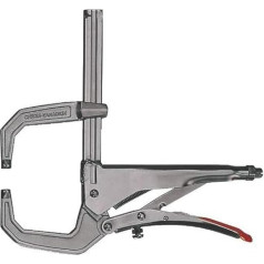 BESSEY C-Gripzange GRZC, Spannweite 110 mm Ausladung 80 mm, Für punktförmiges und beidseitig übergreifendes Spannen, Gewicht 1,10 Kg