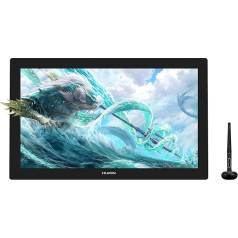 HUION Kamvas Pro 24 grafikas planšetdators ar displeju, 4K UHD 23,8 collu zīmēšanas planšetdatora grafikas monitors ar 8192 spiediena līmeņiem, bezakumulatora pildspalvu Mini KeyDial un 140%sRGB, kas saderīgs ar Windows un Mac & &