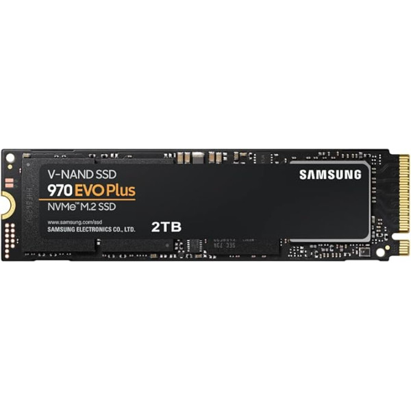 Samsung 970 EVO Plus SSD 2TB - M.2 NVMe iekšējais cietvielu disks ar V-NAND tehnoloģiju (MZ-V7S2T0B/AM)