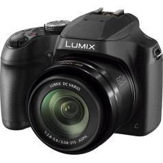 Panasonic Lumix DC-FZ82 Bridge kamera (18 megapikseļu, 20 mm platleņķa, 60x opt. tālummaiņa, 4K30p video ierakstīšana, hibrīda kontrasta AF), melna