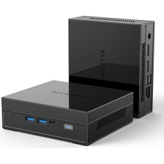 ALLIWAVA GX55 Mini PC Intel 11th Gen N5105, 16GB RAM DDR4 512GB NVMe SSD, OS, Micro Desktop PC ar Intel UHD Graphics, 2xHDMI un USB-C, trīskāršas 4K@60Hz izejas