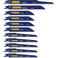 Irwin Tools 4935496 Säbelsägeblatt-Set, 11-teilig, blau, gelb