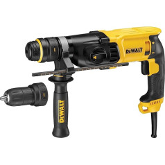 DeWalt SDS-Plus kombinētais urbis ar āmuru (800 W, maks. Urbšanas kapacitāte (betonam) 26 mm, ātrās maiņas skava, rotācijas fiksators kalšanai, drošības sakabe, ieskaitot Tstak-Box), D25134K