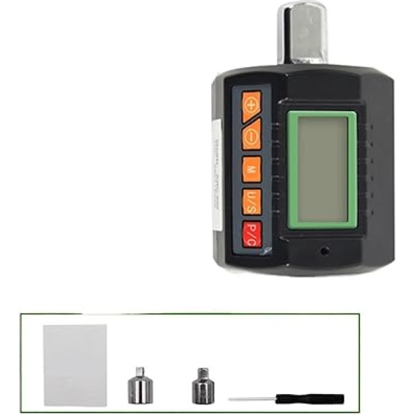 Großer Bildschirm, 1/2 Antriebsgröße, elektronisches digitales Display, Drehmomentmesser, einstellbarer Drehmomentmesser-Adapter, Fahrrad-Auto-Reparatur-Werkzeuge Vielseitige Drehmomenteinheiten (Col