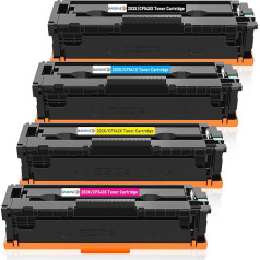 BAISINE 203X 203A suderinamas su HP CF540X CF540A toneris, skirtas HP Color Laserjet Pro MFP M281fdw M254dw M281fdn M254nw M280nw M281cdw M254dn spausdintuvo tonerio kasetei