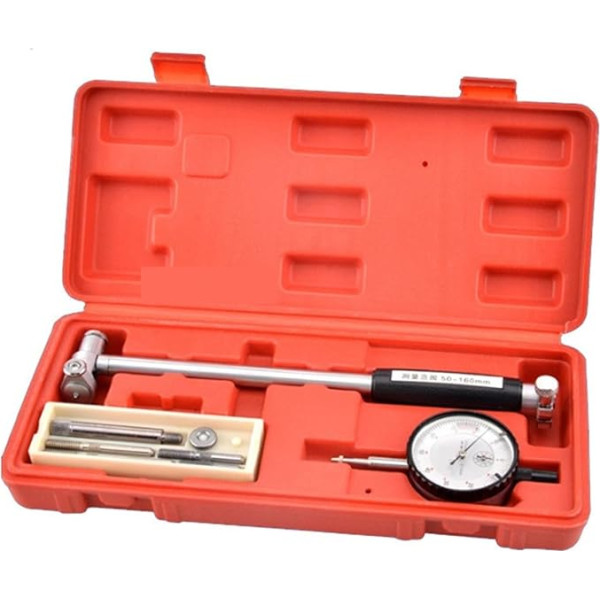 BADIKA Bore Gauge Hole Diameter 18-35 mm 35-50 mm 50-160 mm Cilindra iekšējā diametra mērītājs, ciparnīcas iekšējā diametra mērītājs, tilta tipa mērītājs (dzeltens)