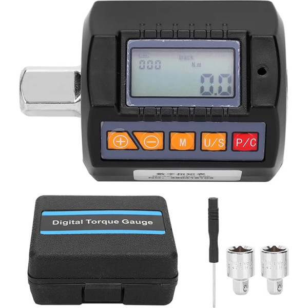 Odorkle Digitaler Drehmomentadapter, Präzisions-Torsionsmesser, Tragbarer Hochpräziser Schraubenschlüsseladapter ZNC-200 6-200 N.M