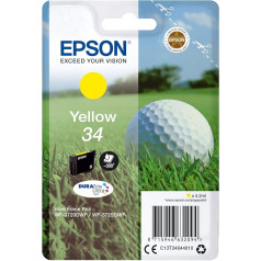 Epson Tintenpatrone Yellow 34 4,2 ml gelb Tintenpatrone - Tintenpatrone für Drucker (Epson, gelb, WorkForce Pro wf-3725dwf, WorkForce Pro wf-3720dwf, Standard, 4,2 ml, Estándar