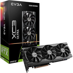 EVGA GeForce RTX 3080 12GB XC3 Ultra Gaming, 12G-P5-4865-KL, 12GB GDDR6X, iCX3 dzesēšana, ARGB LED, metāla aizmugurējā plate, LHR