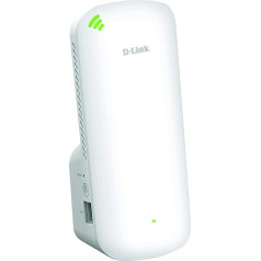 D-Link DAP-X1860 AX1800 Mesh Wi-Fi 6 Range Extender (WLAN pastiprinātājs, retranslators, Hotspot ar gigabitu pieslēgvietu, MU-MIMO, OFDMA, WiFi EasyMesh, WLAN signāla displejs, Plug and Play, WPS, WPA3)