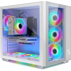 STGsivir RTX 3060 12GB Core I7-10700KF spēļu dators līdz 5,1 GHz, 16 GB DDR4, 1 TB SSD, WiFi 600M, BT 5.0, RGB ventilators x 7, W11H64, spēļu dators spēlētājiem un straumēšanai