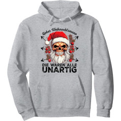 Lieber SANTA WHO WAREN ALLE UNARTIG - Santa XMAS Pulovers Hoodie, pelēks