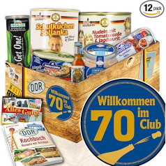 ostprodukte-versand Wilkommen im Club 70 - Dāvanas 70. dzimšanas diena - Dāvanu komplekts DDR