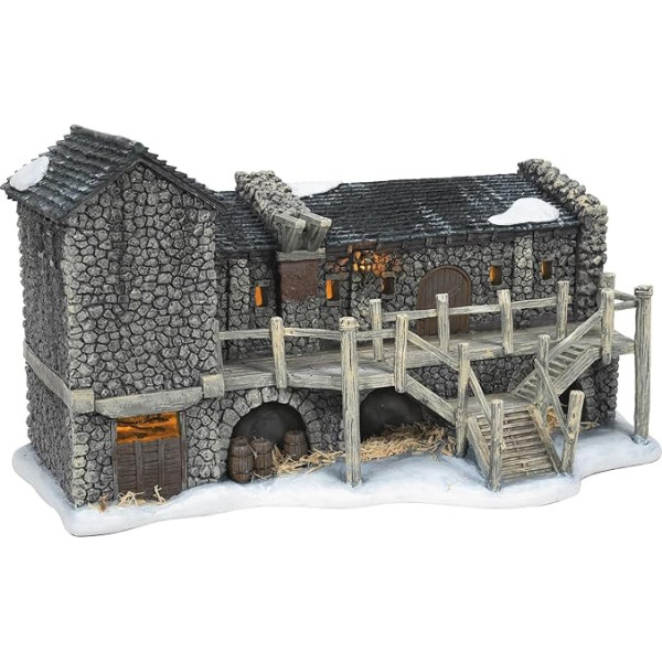 Department 56 Game of Thrones Village by D56 Castle Black Ornaments, sveķu, daudzkrāsains, 6,61 collas