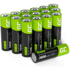 Uzlādējamie elementi aa r6 2600mah 16 gab.