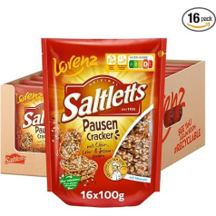 Lorenz Snack World Saltletts Breaks krekeri, 16 gab. (16 x 100 g)
