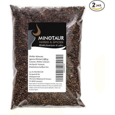 Minotaur Spices Pepper Black Peppercorns Whole 2 x 500 g (1 kg)