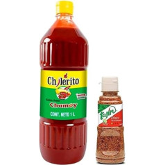 Chilerito Mexican Chamoy Sauce 1L + Tajin Classic - Meksikas garšvielas 142g - Iepakojums Promoo