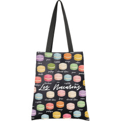 G2TUP Macaron Lover Gift Les Macarons Tote Bag Macaron Cookie rokassoma franču skolotājs Dāvana Pastry Lover Gift