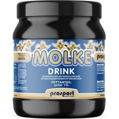 Prosport Whey Drink Vanilla, dzeramās sūkalas skārdenē, saldo sūkalu pulveris, 1000 g skārda