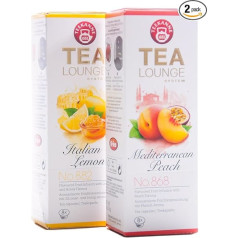 Tealounge Mediterranean Duo (40 g) - Itālijas citrons Nr. 882 un Vidusjūras persiki Nr. 868 - augļu tēja - 2 kapsulu iepakojums (2 x 8 kapsulas)