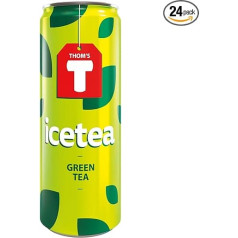 ThomsT Iistea Green Tea 24 x 25 cl (gaivinanti žalioji ledinė arbata sąmoningiems žinovams) 24 skardinės po 250 ml