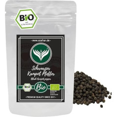 Azafran Organic Black Kampot Pepper (Piparu graudiņi veseli) Gourmet Pipari 100 g