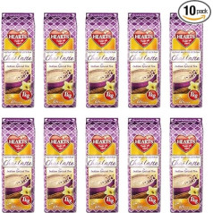 Hearts Chai Latte pulveris 10 x 1 kg tūlītējas piena tējas, viegli šķīstošs, gastro un mājas lietošanai, vienkārši pievienojiet ūdeni