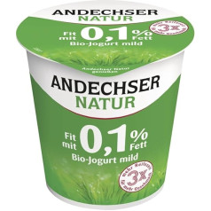 Bioloģiskais jogurts Mild Fit ar 0,1% tauku